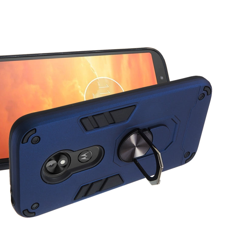For Motorola E5 Play / E5 (US Version) 2 in 1 Armour Series PC + TPU Protective Case with Ring Holder