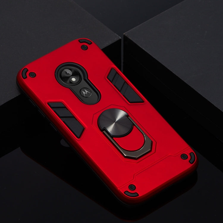 For Motorola E5 Play / E5 (US Version) 2 in 1 Armour Series PC + TPU Protective Case with Ring Holder