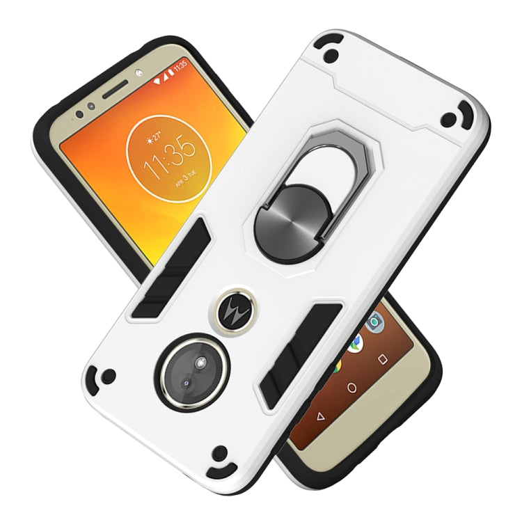 For Motorola Moto E5(EU Version) / G6 Play 2 in 1 Armour Series PC + TPU Protective Case with Ring Holder