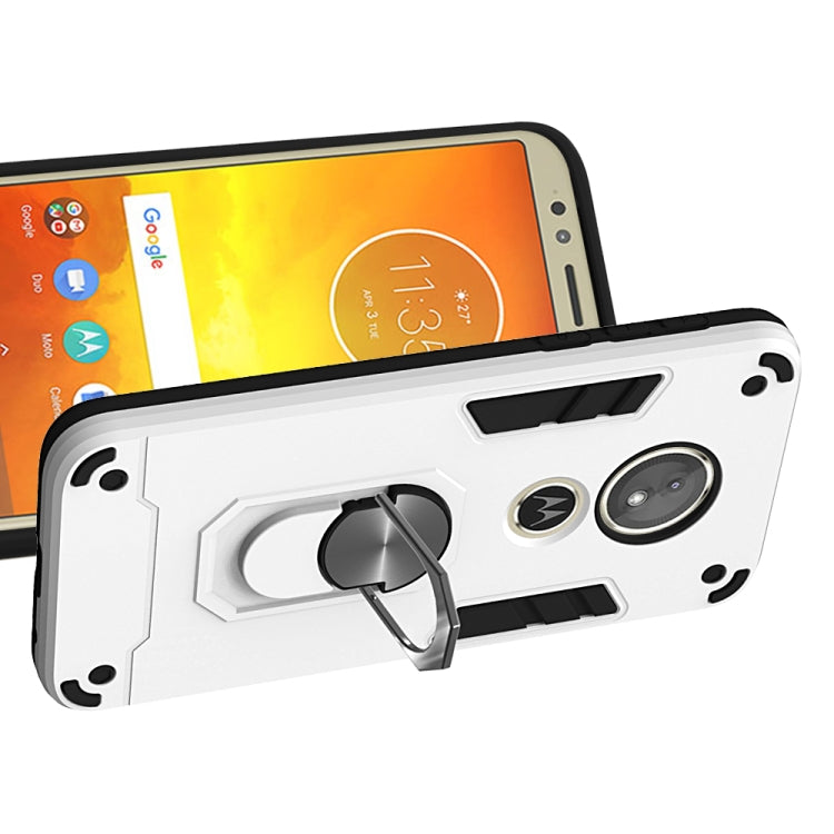 For Motorola Moto E5(EU Version) / G6 Play 2 in 1 Armour Series PC + TPU Protective Case with Ring Holder