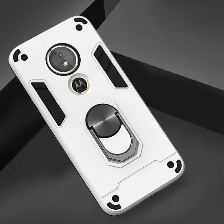 For Motorola Moto E5(EU Version) / G6 Play 2 in 1 Armour Series PC + TPU Protective Case with Ring Holder