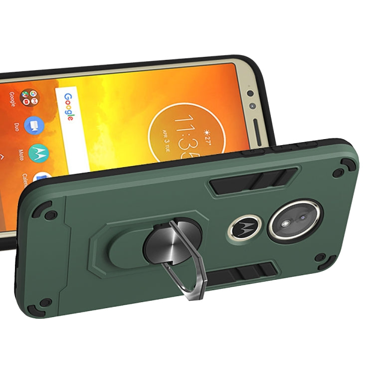For Motorola Moto E5(EU Version) / G6 Play 2 in 1 Armour Series PC + TPU Protective Case with Ring Holder