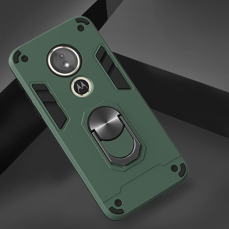 For Motorola Moto E5(EU Version) / G6 Play 2 in 1 Armour Series PC + TPU Protective Case with Ring Holder
