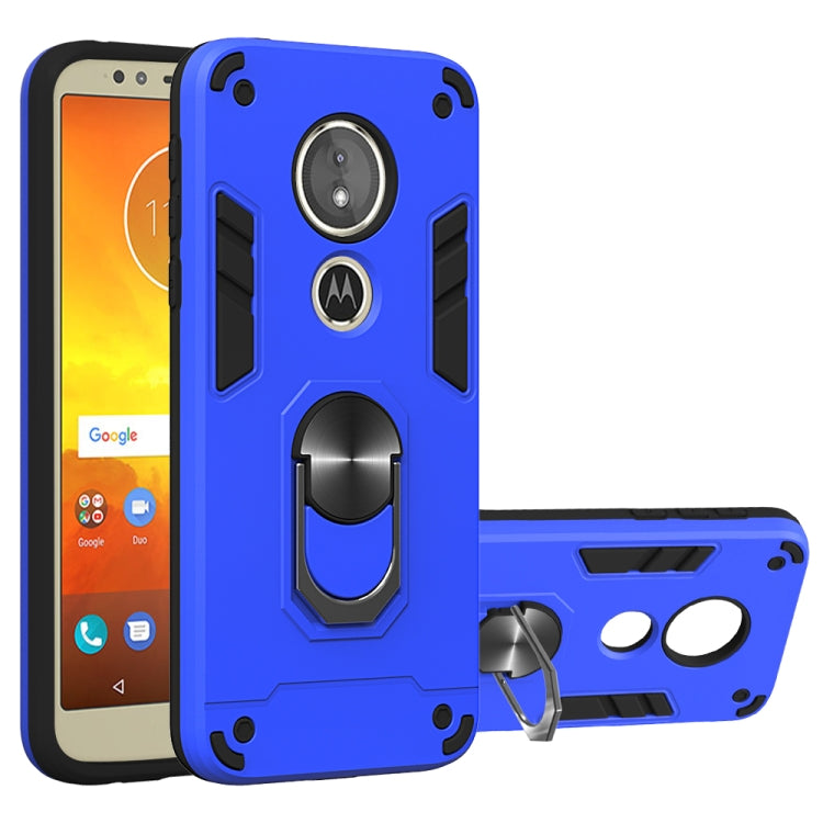 For Motorola Moto E5(EU Version) / G6 Play 2 in 1 Armour Series PC + TPU Protective Case with Ring Holder