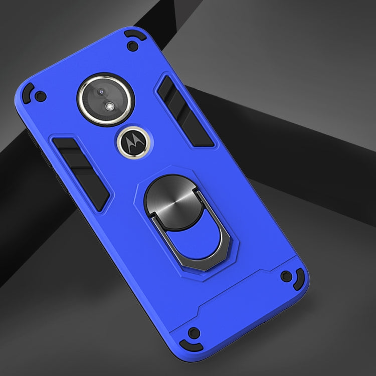 For Motorola Moto E5(EU Version) / G6 Play 2 in 1 Armour Series PC + TPU Protective Case with Ring Holder