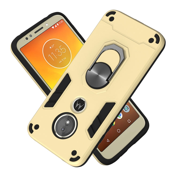 For Motorola Moto E5(EU Version) / G6 Play 2 in 1 Armour Series PC + TPU Protective Case with Ring Holder