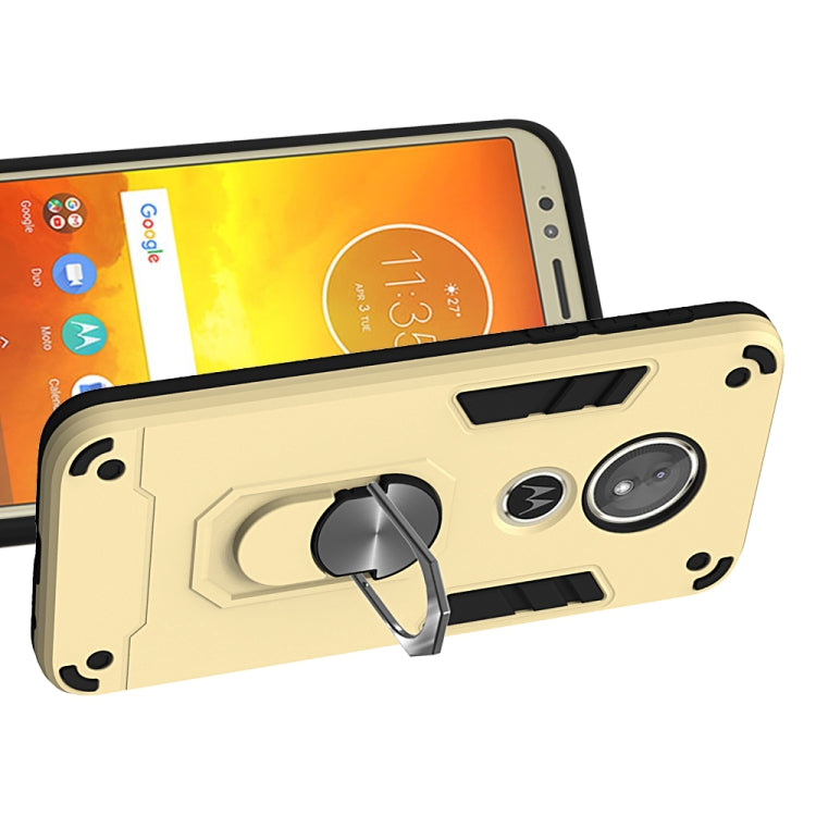 For Motorola Moto E5(EU Version) / G6 Play 2 in 1 Armour Series PC + TPU Protective Case with Ring Holder