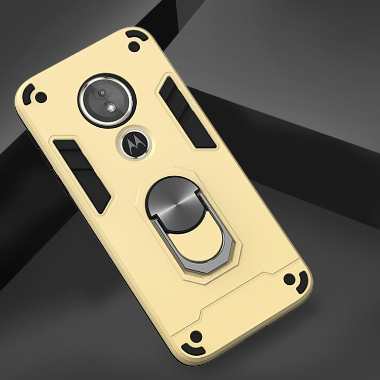 For Motorola Moto E5(EU Version) / G6 Play 2 in 1 Armour Series PC + TPU Protective Case with Ring Holder