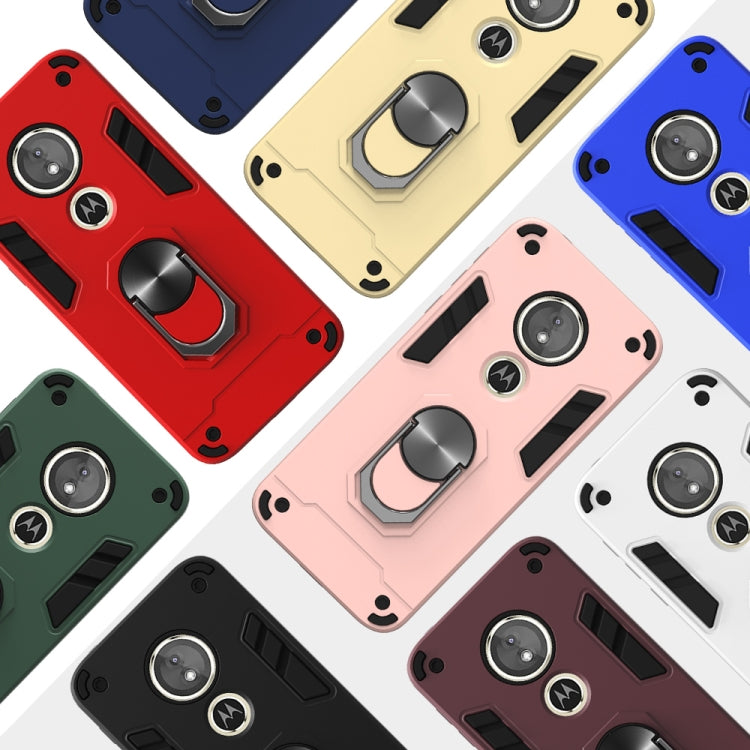 For Motorola Moto E5(EU Version) / G6 Play 2 in 1 Armour Series PC + TPU Protective Case with Ring Holder