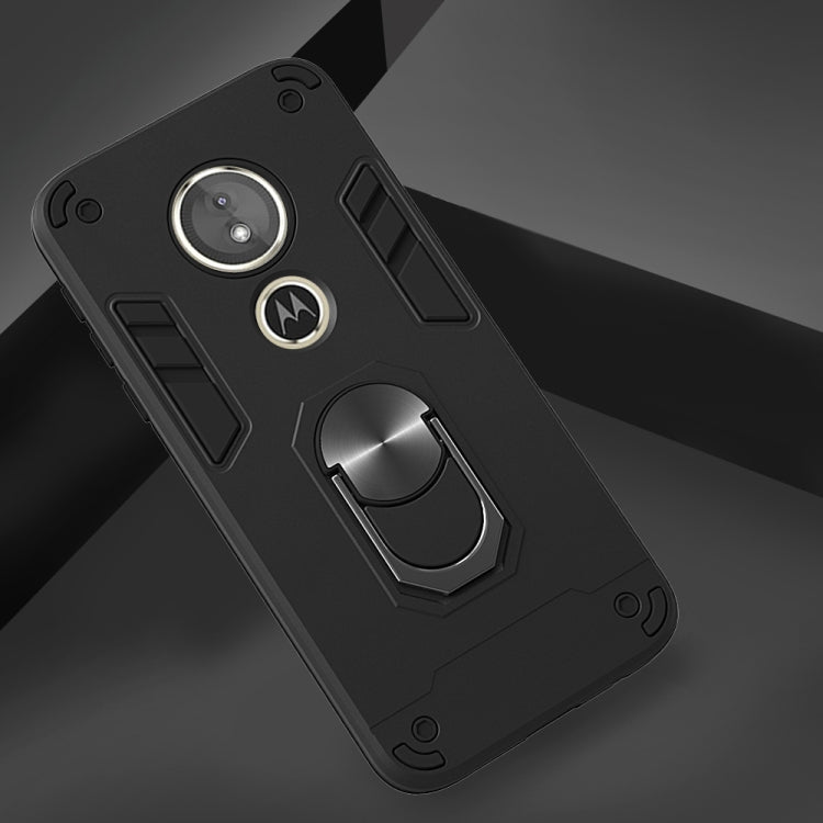 For Motorola Moto E5(EU Version) / G6 Play 2 in 1 Armour Series PC + TPU Protective Case with Ring Holder