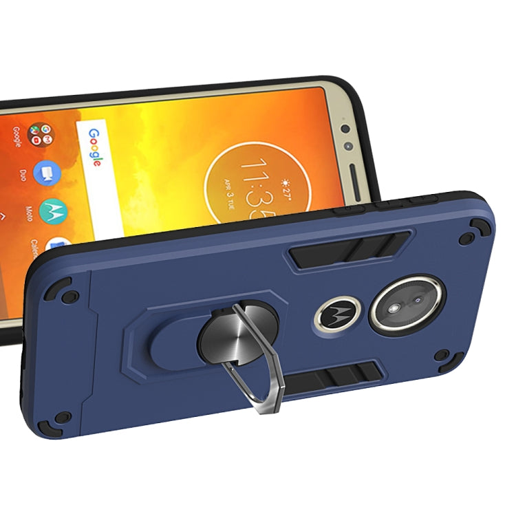 For Motorola Moto E5(EU Version) / G6 Play 2 in 1 Armour Series PC + TPU Protective Case with Ring Holder