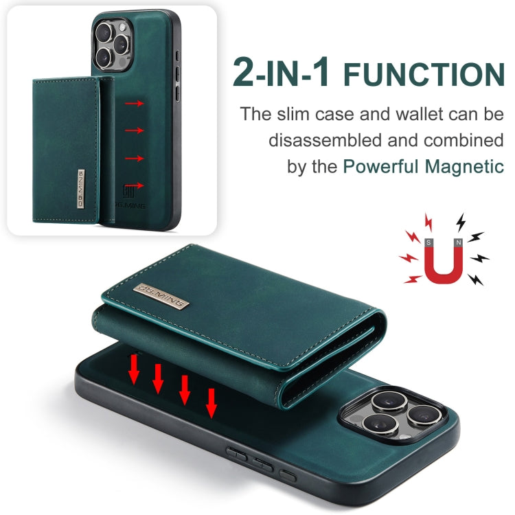 For iPhone 16 Pro Max DG.MING M1 Series 3-Fold Multi Card Wallet Leather Phone Case