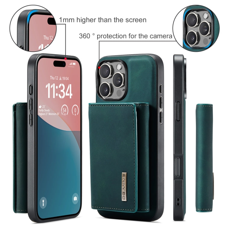 For iPhone 16 Pro DG.MING M1 Series 3-Fold Multi Card Wallet Leather Phone Case