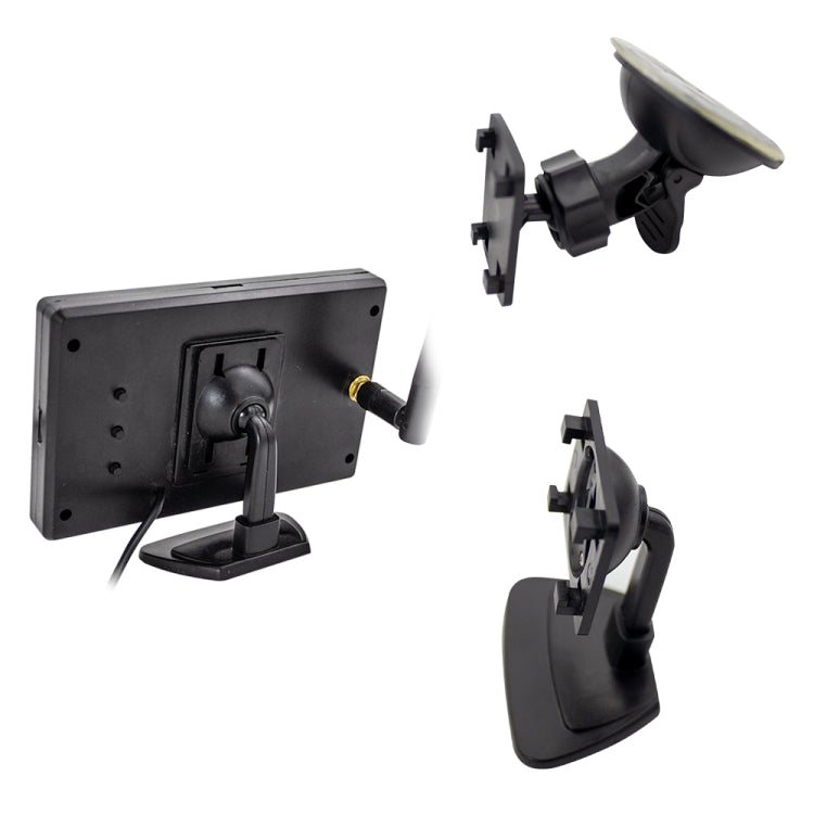 PZ704 413-W Car Waterproof 4.3 inch Suction Cup Built-in Wireless Reversing Image Rearview Monitor