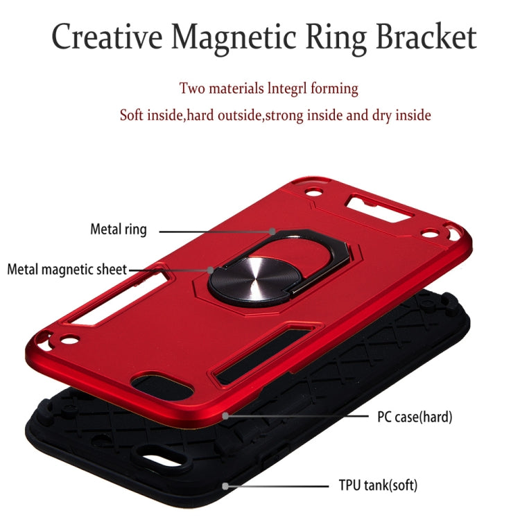 For iPhone 6 / 6s 2 in 1 Armour Series PC + TPU Protective Case with Ring Holder