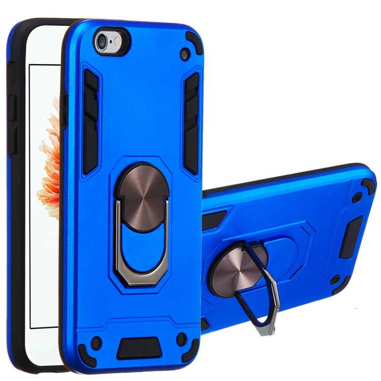 For iPhone 6 / 6s 2 in 1 Armour Series PC + TPU Protective Case with Ring Holder