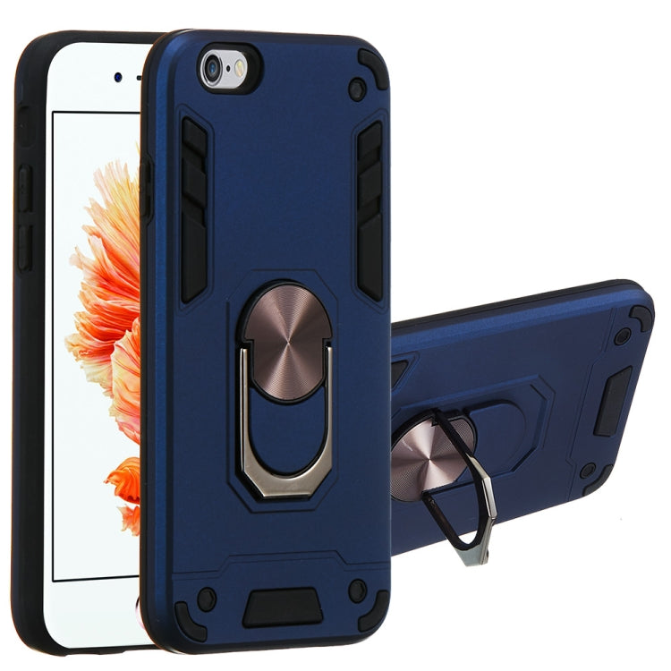For iPhone 6 / 6s 2 in 1 Armour Series PC + TPU Protective Case with Ring Holder