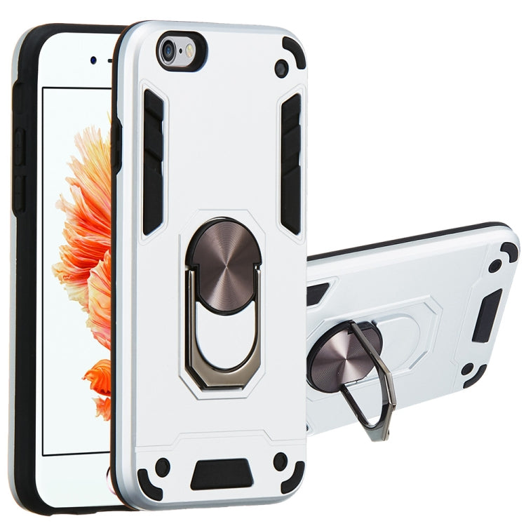 For iPhone 6 / 6s 2 in 1 Armour Series PC + TPU Protective Case with Ring Holder