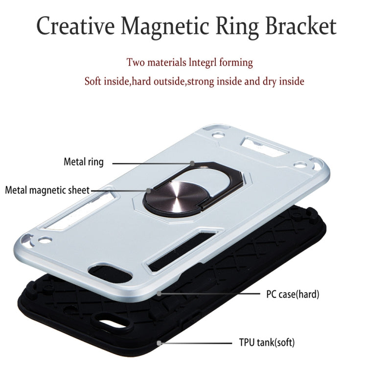 For iPhone 6 / 6s 2 in 1 Armour Series PC + TPU Protective Case with Ring Holder