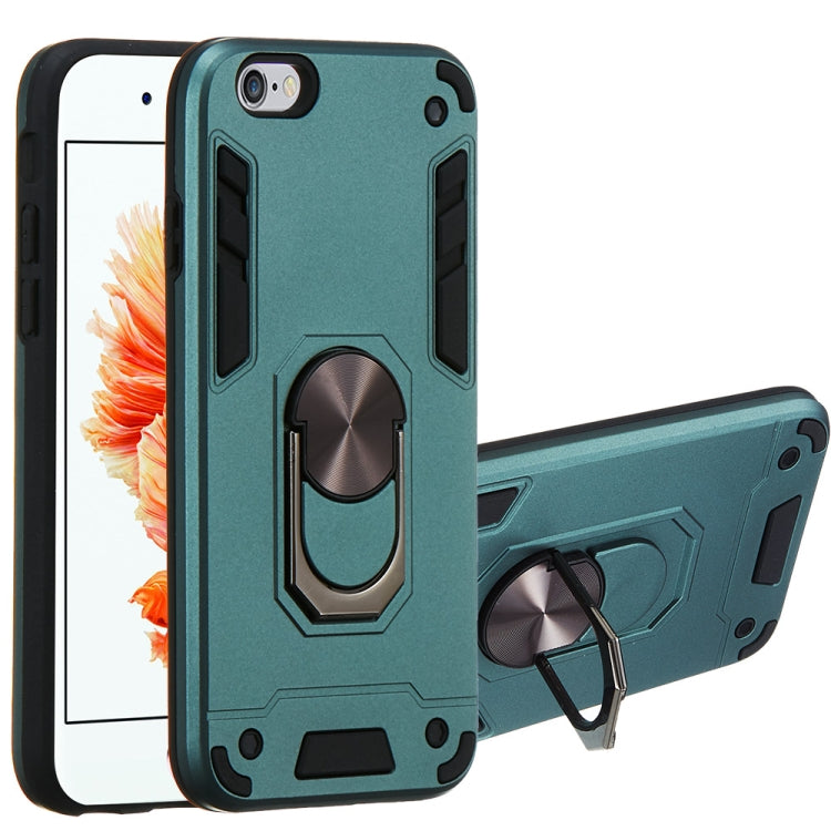 For iPhone 6 / 6s 2 in 1 Armour Series PC + TPU Protective Case with Ring Holder
