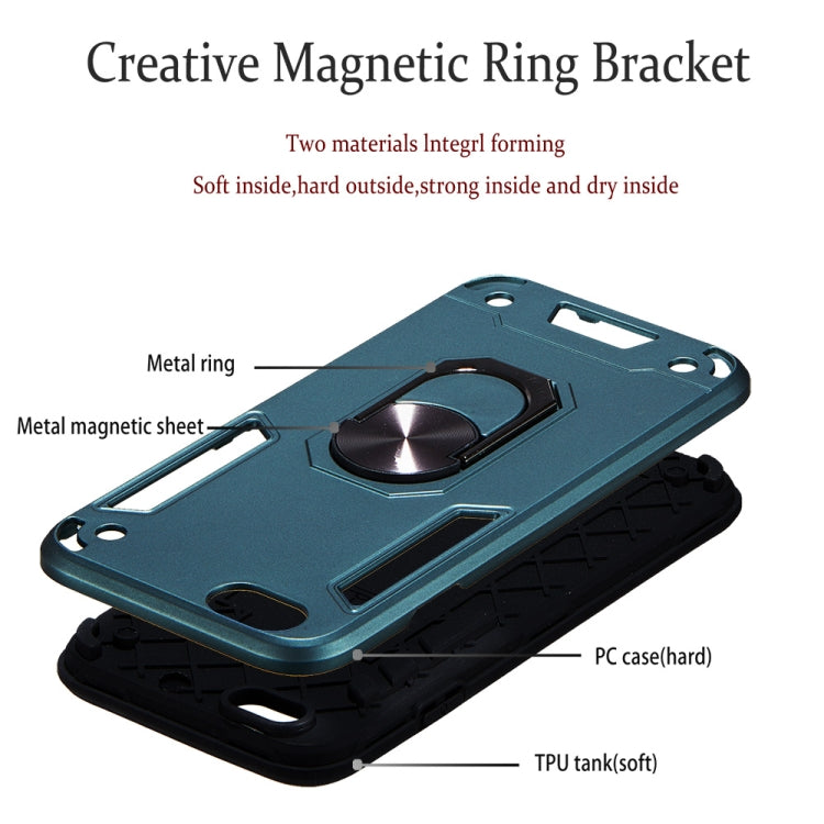 For iPhone 6 / 6s 2 in 1 Armour Series PC + TPU Protective Case with Ring Holder