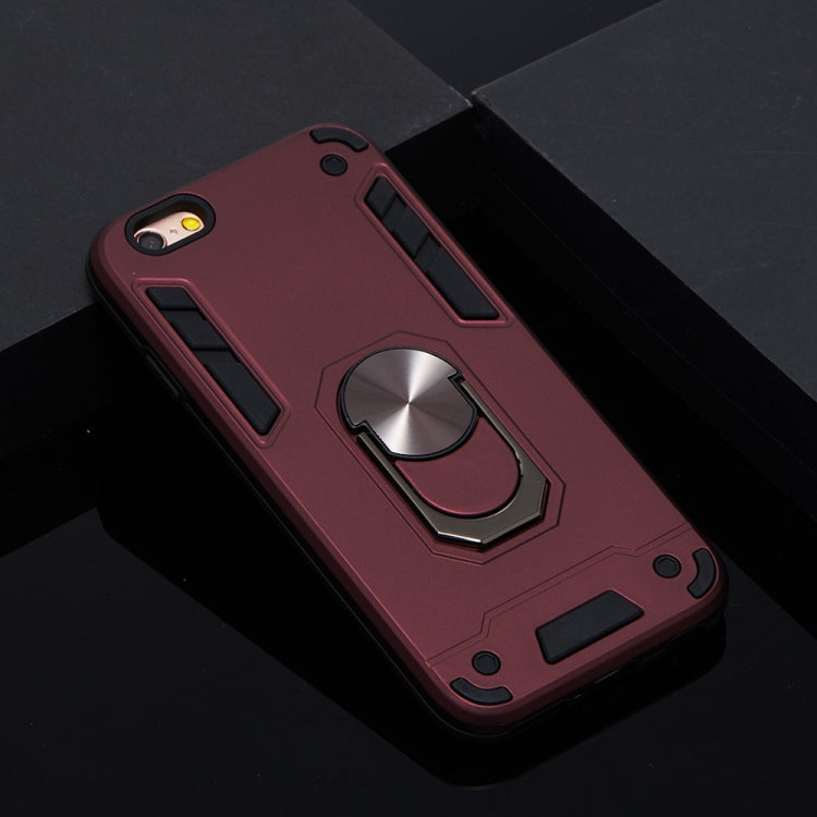 For iPhone 6 / 6s 2 in 1 Armour Series PC + TPU Protective Case with Ring Holder
