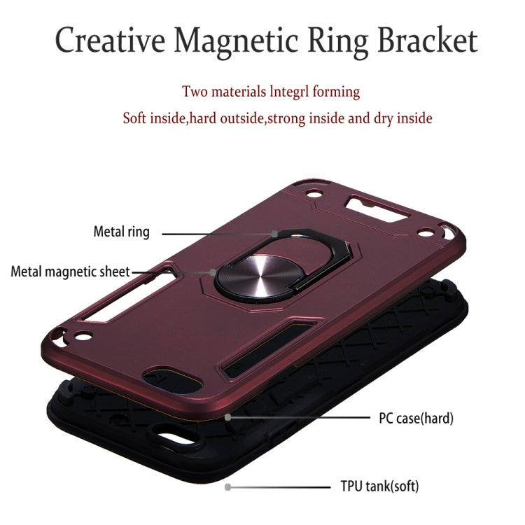 For iPhone 6 / 6s 2 in 1 Armour Series PC + TPU Protective Case with Ring Holder