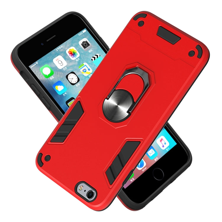 For iPhone 6 Plus / 6s Plus 2 in 1 Armour Series PC + TPU Protective Case with Ring Holder