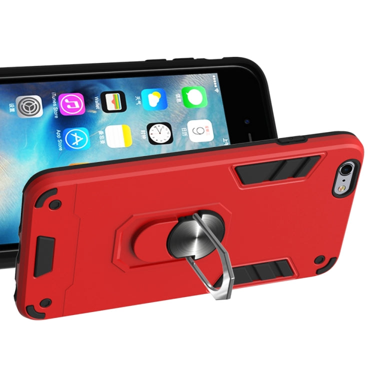 For iPhone 6 Plus / 6s Plus 2 in 1 Armour Series PC + TPU Protective Case with Ring Holder