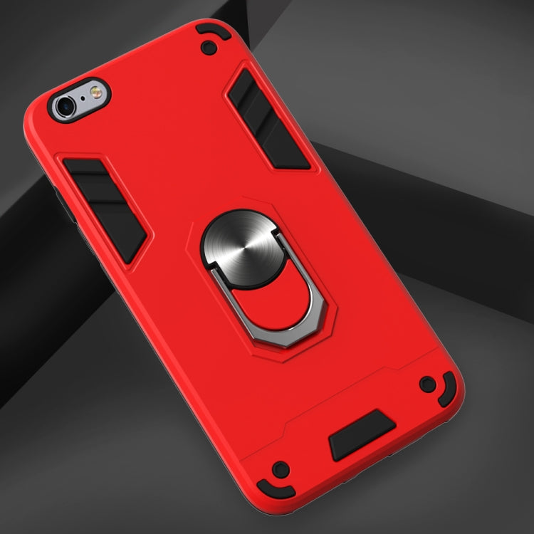 For iPhone 6 Plus / 6s Plus 2 in 1 Armour Series PC + TPU Protective Case with Ring Holder