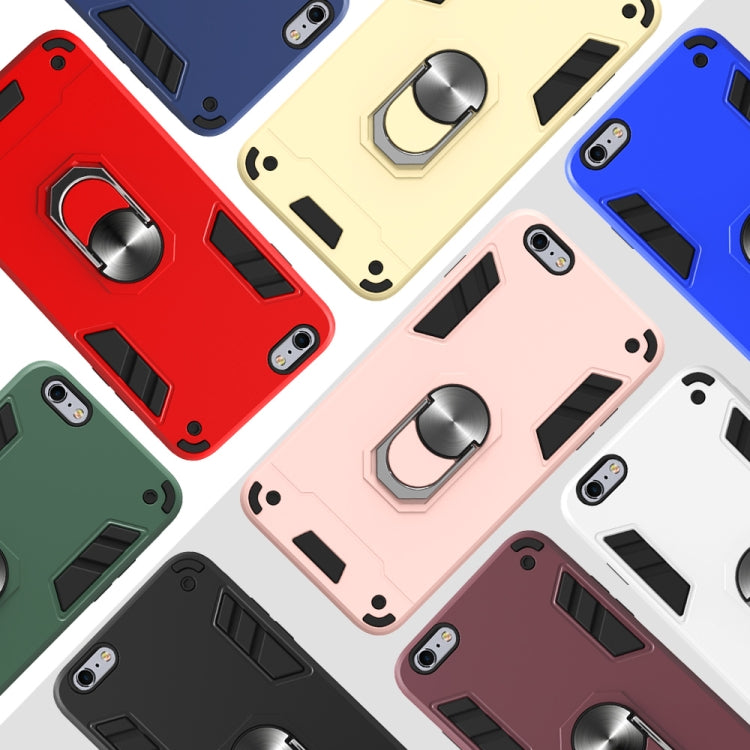 For iPhone 6 Plus / 6s Plus 2 in 1 Armour Series PC + TPU Protective Case with Ring Holder