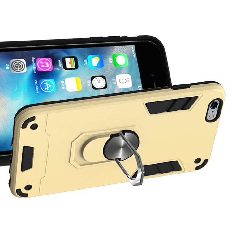 For iPhone 6 Plus / 6s Plus 2 in 1 Armour Series PC + TPU Protective Case with Ring Holder