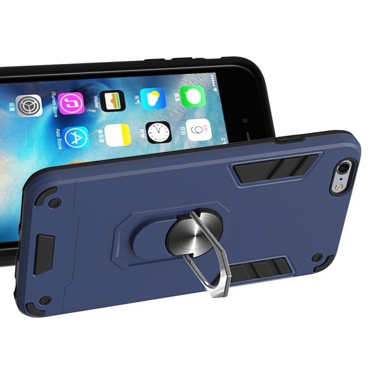 For iPhone 6 Plus / 6s Plus 2 in 1 Armour Series PC + TPU Protective Case with Ring Holder