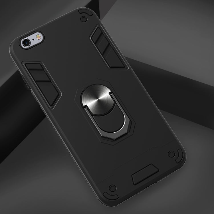 For iPhone 6 Plus / 6s Plus 2 in 1 Armour Series PC + TPU Protective Case with Ring Holder