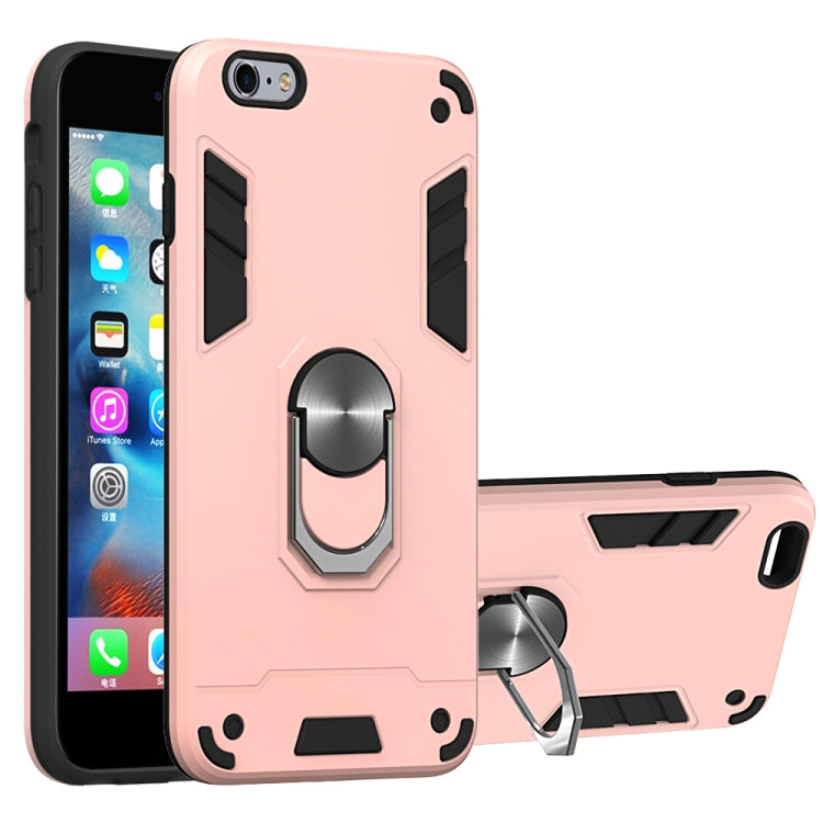 For iPhone 6 Plus / 6s Plus 2 in 1 Armour Series PC + TPU Protective Case with Ring Holder