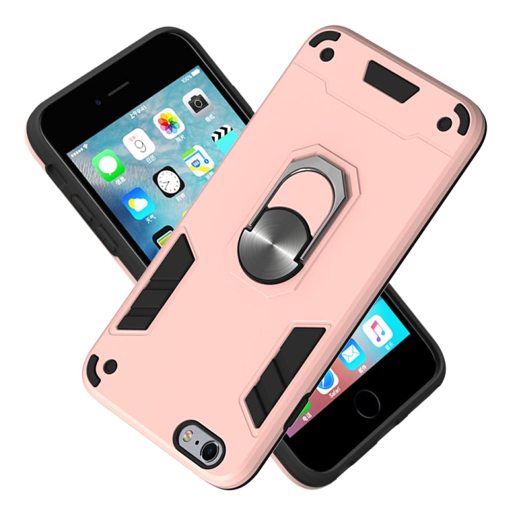 For iPhone 6 Plus / 6s Plus 2 in 1 Armour Series PC + TPU Protective Case with Ring Holder