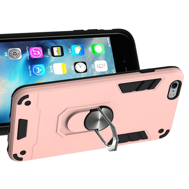 For iPhone 6 Plus / 6s Plus 2 in 1 Armour Series PC + TPU Protective Case with Ring Holder