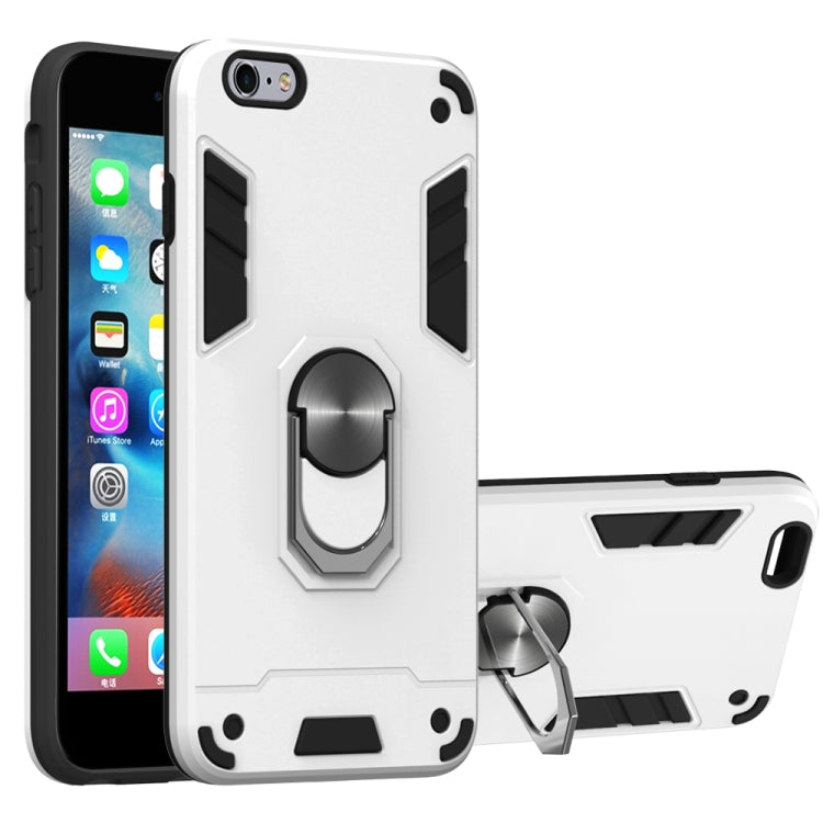 For iPhone 6 Plus / 6s Plus 2 in 1 Armour Series PC + TPU Protective Case with Ring Holder