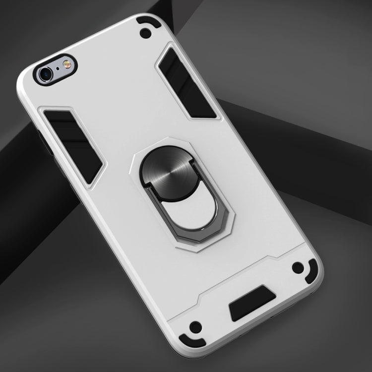 For iPhone 6 Plus / 6s Plus 2 in 1 Armour Series PC + TPU Protective Case with Ring Holder