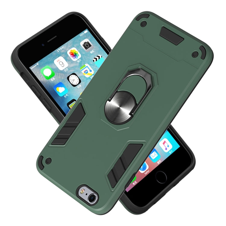 For iPhone 6 Plus / 6s Plus 2 in 1 Armour Series PC + TPU Protective Case with Ring Holder