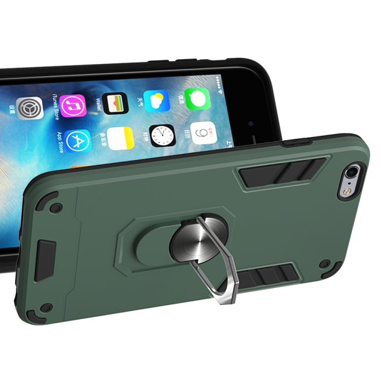 For iPhone 6 Plus / 6s Plus 2 in 1 Armour Series PC + TPU Protective Case with Ring Holder