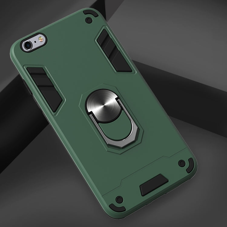 For iPhone 6 Plus / 6s Plus 2 in 1 Armour Series PC + TPU Protective Case with Ring Holder