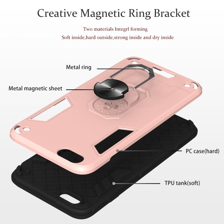 For iPhone 6 Plus / 6s Plus 2 in 1 Armour Series PC + TPU Protective Case with Ring Holder