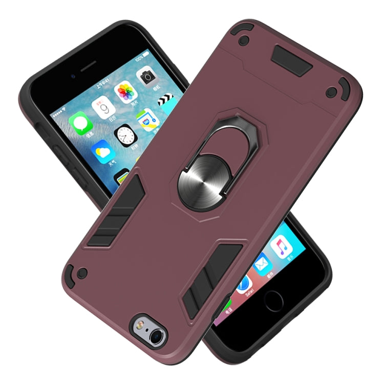 For iPhone 6 Plus / 6s Plus 2 in 1 Armour Series PC + TPU Protective Case with Ring Holder