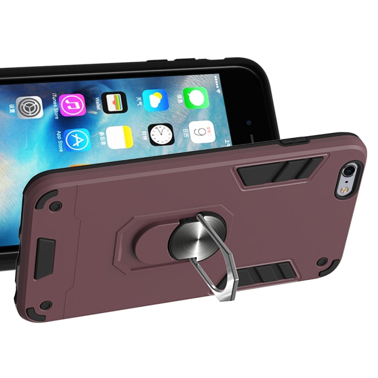 For iPhone 6 Plus / 6s Plus 2 in 1 Armour Series PC + TPU Protective Case with Ring Holder