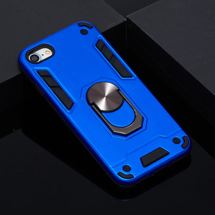 For iPhone SE 2022 / SE 2020 / 8 / 7 2 in 1 Armour Series PC + TPU Protective Case with Ring Holder