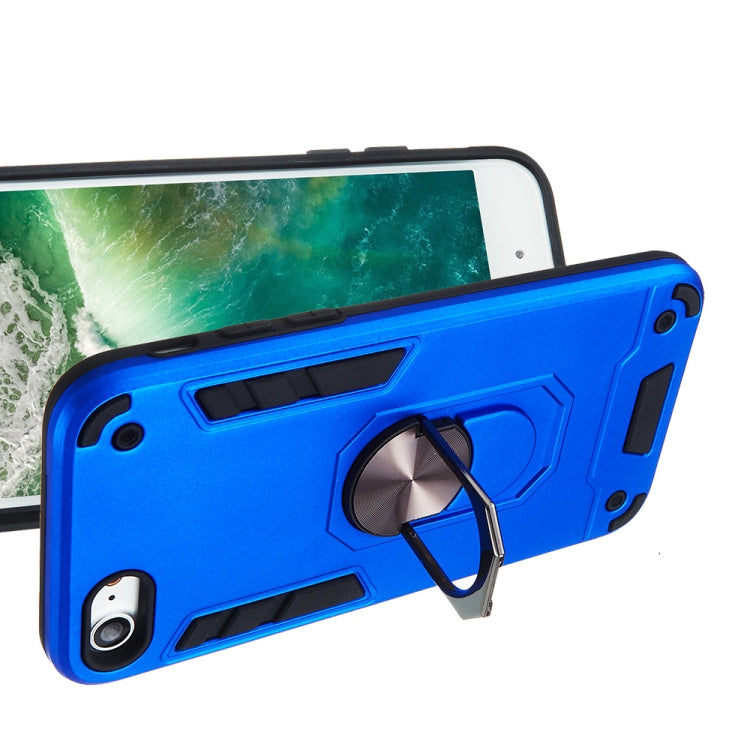 For iPhone SE 2022 / SE 2020 / 8 / 7 2 in 1 Armour Series PC + TPU Protective Case with Ring Holder