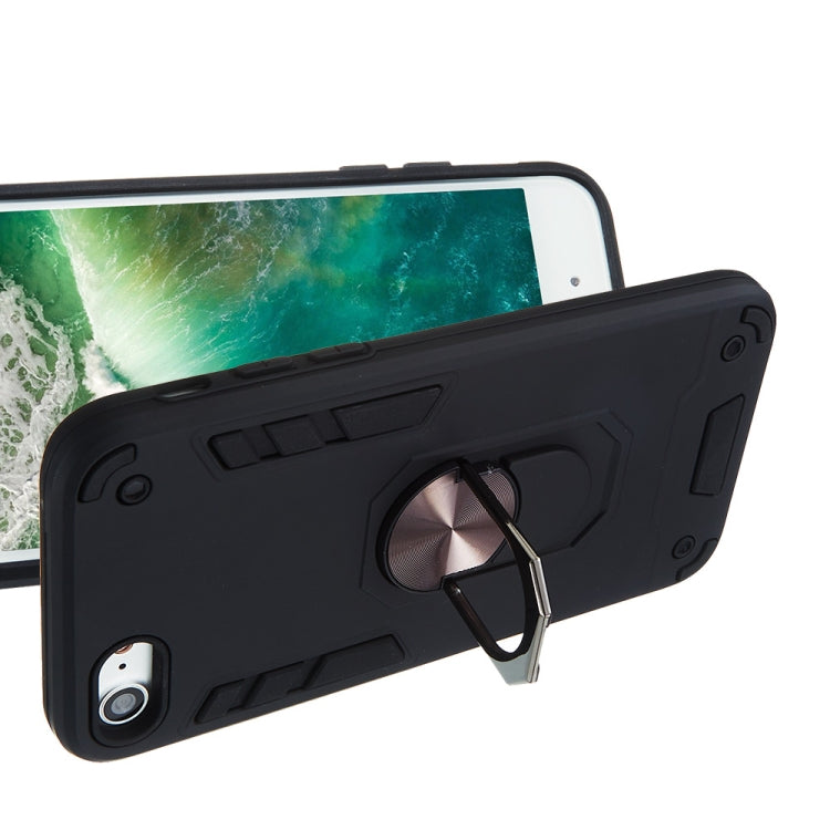 For iPhone SE 2022 / SE 2020 / 8 / 7 2 in 1 Armour Series PC + TPU Protective Case with Ring Holder