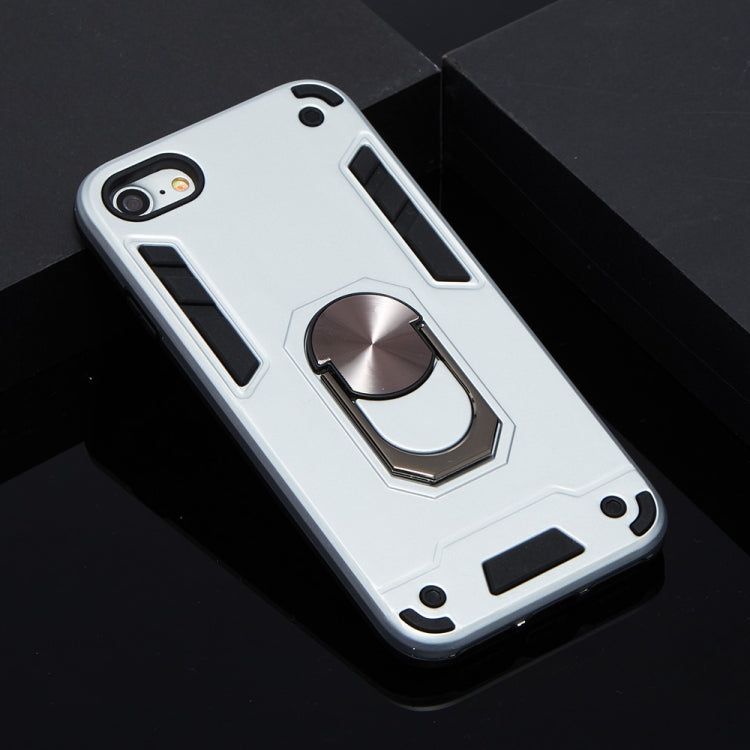 For iPhone SE 2022 / SE 2020 / 8 / 7 2 in 1 Armour Series PC + TPU Protective Case with Ring Holder