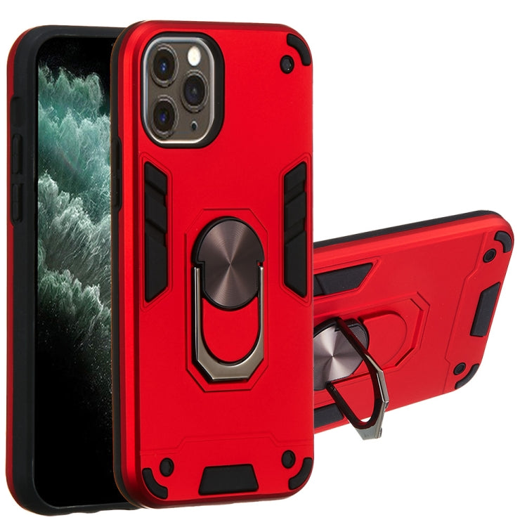For iPhone 11 Pro 2 in 1 Armour Series PC + TPU Protective Case with Ring Holder